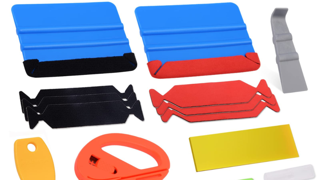 Outil marouflage film vinyle