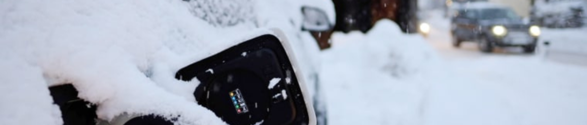 Batterie de voiture électrique exposée au froid en hiver